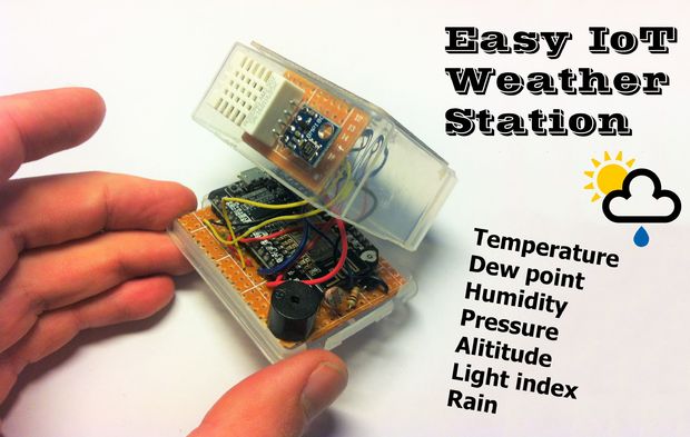 Easy IoT weather station with multiple sensors