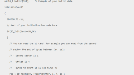 ulibSD – a library for use SD cards in SPI mode with uControllers