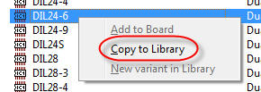 Copy parts between libraries in Eagle