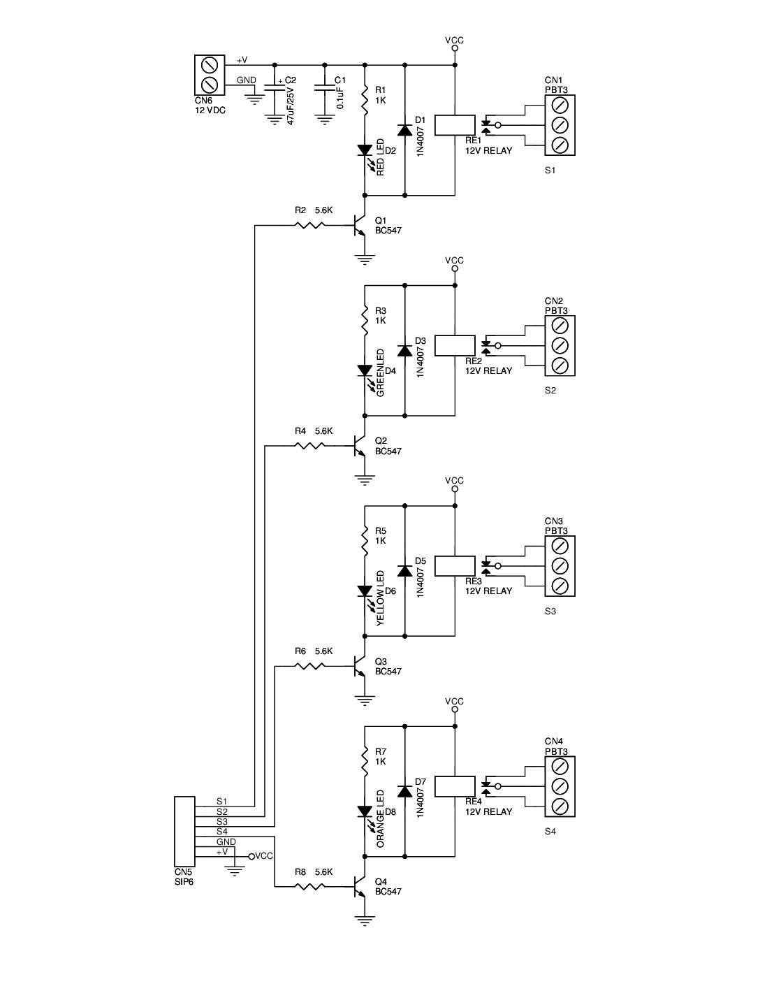 4ChannelRelayBoardSchematic