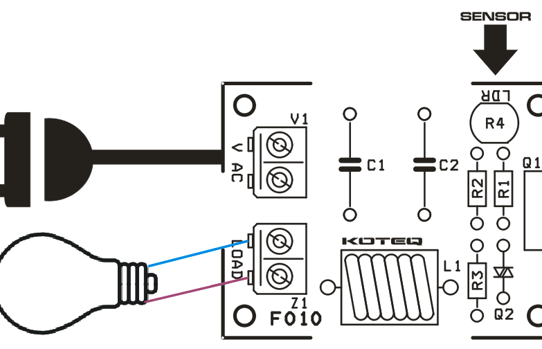 DARK-SENSTIVE-LAMP-ON-OFF-CONTROLLER- WIRING - Electronics-Lab.com