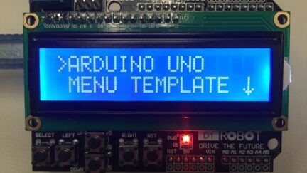 Arduino Uno Menu Template