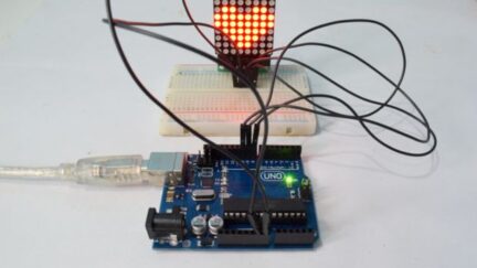 Arduino 8×8 LED Matrix using MAX7219