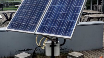 Dual axis solar tracker with online energy monitor