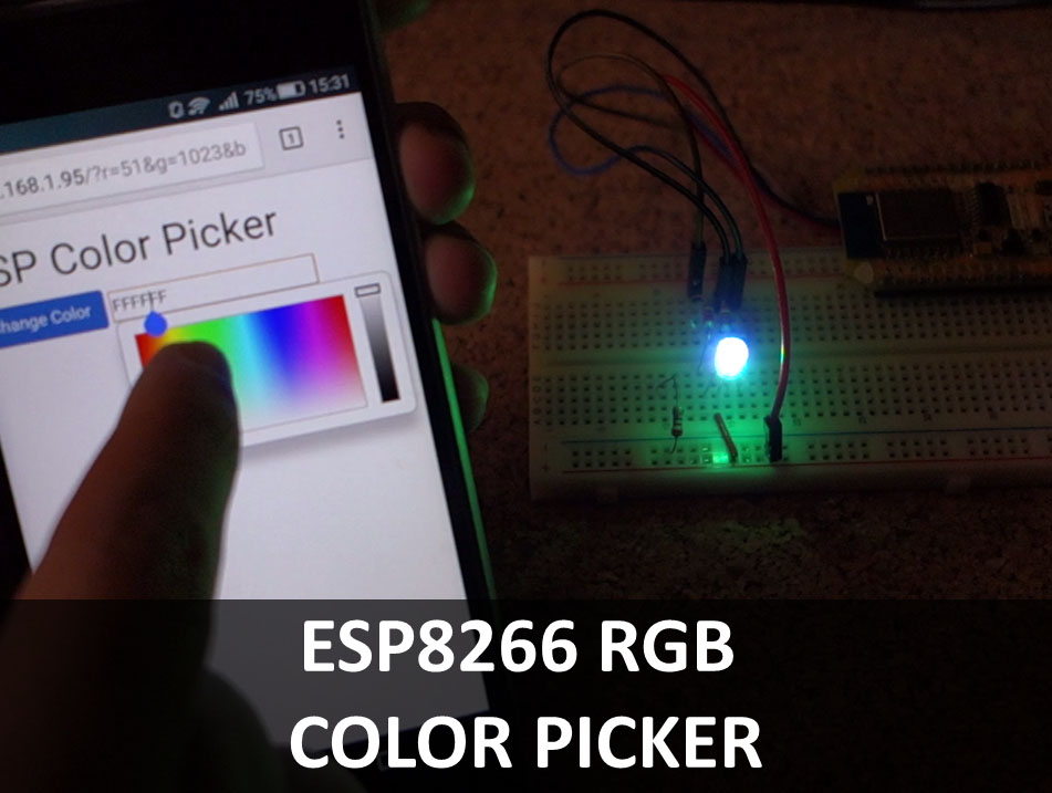 ESP8266 RGB Color Picker