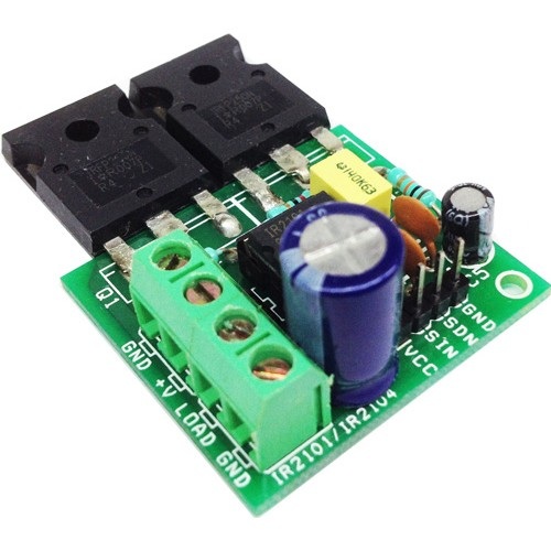 High Current Discrete Half-Bridge Based on IR2104 or IR2101