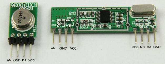 How to do serial comms using the cheap RF 433/315 MHz modules