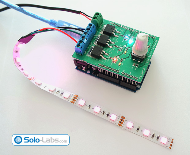 DIY Arduino RGB LED Controller Shield