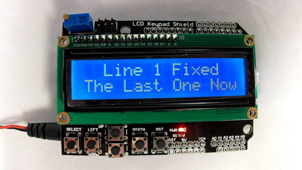 How to Scroll a single LCD line – Arduino
