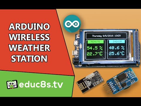 Wireless Weather Station using Arduino Due, DHT22 sensor and NRF24L01+
