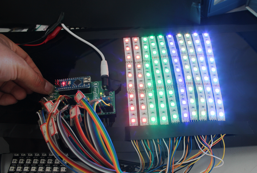 Arduino LED Scroll Bar using easyEDA