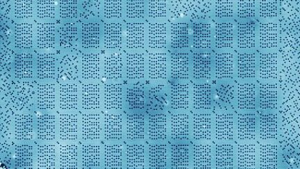 Information storage at one atom per bit; a 1kB atomic memory