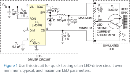 Accurately simulate an LED