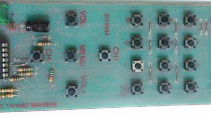 TV Tuner IR remote with a PIC16F684