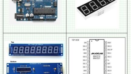 Arduino 8 Digit, 7 Segment BCD Counter using MAX7219