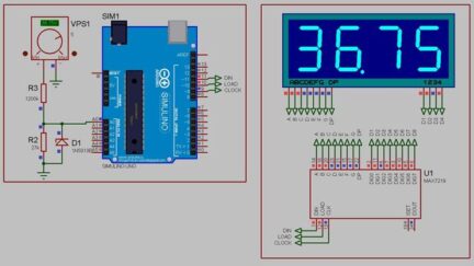 Arduino 50V digital Voltmeter using MAX7219
