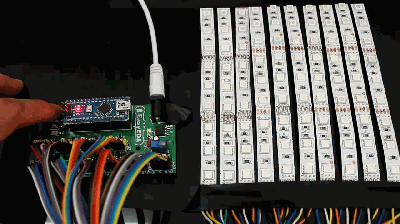 Arduino LED Scroll Bar using easyEDA