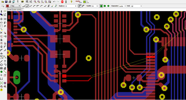 Differential Pair Routing and Meander Tool in Eagle CAD