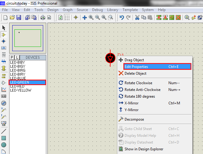 Proteus Tutorial – Light Emitting Diode (LED) and Bar Graph Display