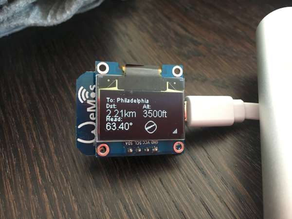 ESP8266 based plane spotter