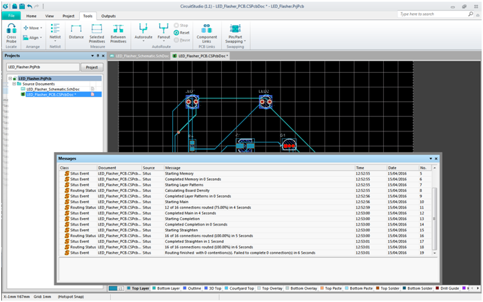 Make the PCB from your design using Altium CircuitStudio