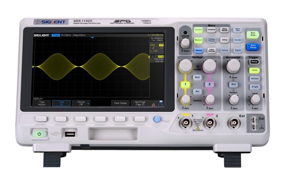 Siglent oscilloscope SDS1102X review