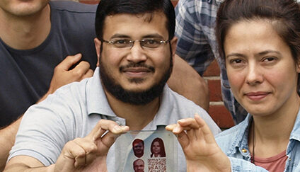 Inkjet printing of text or photos as solar cells