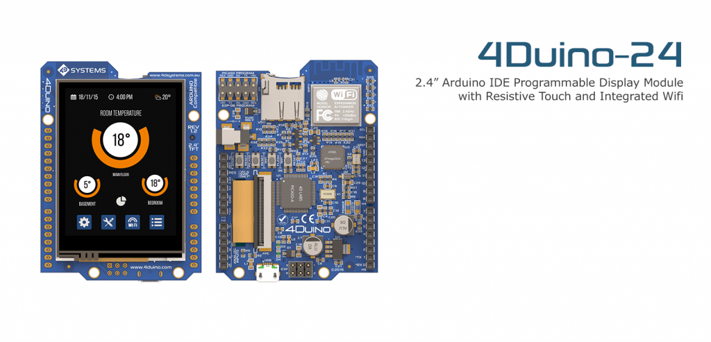 4Duino – A 2.4″ TFT LCD IoT Display Module 4Duino – A 2.4″ TFT LCD IoT Display Module