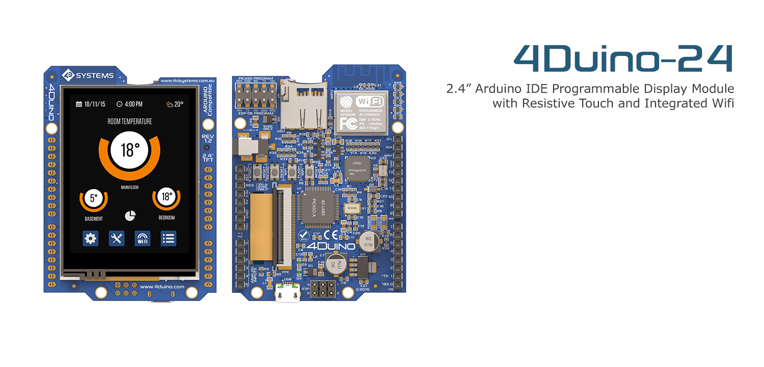 4Duino – A 2.4″ TFT LCD IoT Display Module
