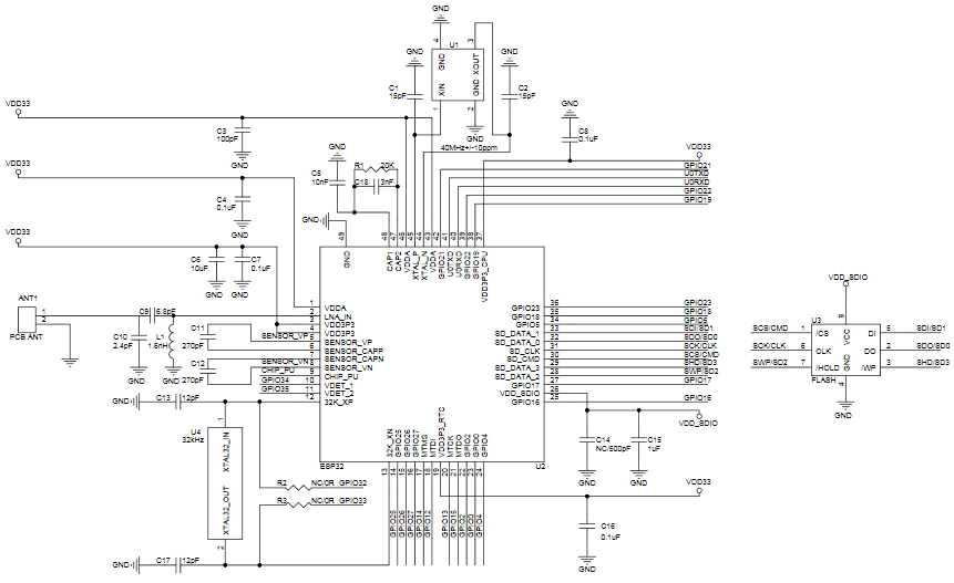 The First Release Of Esp Wroom 32 Module Datasheet Electronics