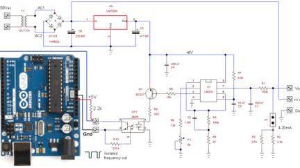 An isolated analog input for Arduino