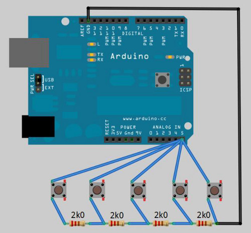 How To Connect Multiple Buttons with MCU Using One Line