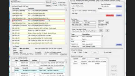 PartSync – Full featured Desktop Electronics Parts Database