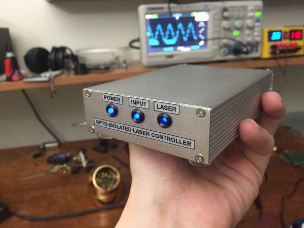 Opto-isolated laser controller build
