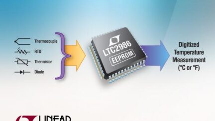 Analog front-end IC linearizes sensors