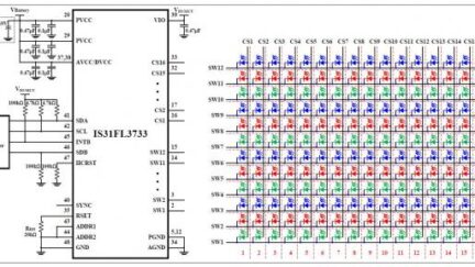 Matrix driver IC supports up to 192 LEDs