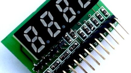 4 Digit MultiPlexed 0.33 Inch 7 Segment Common Anode Display