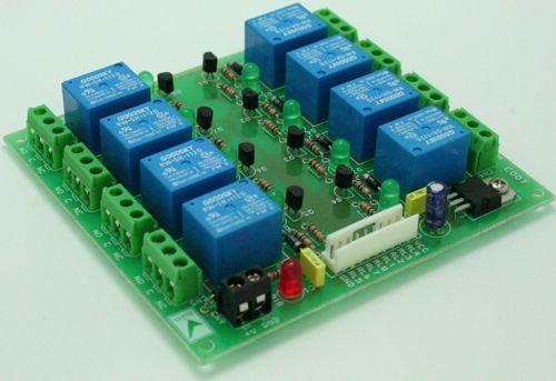 8 Channel Relay Board with onboard 5V regulator