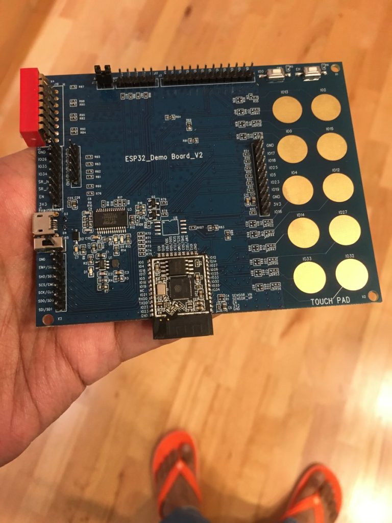 ESP32 Demo board - Image courtesy Ady