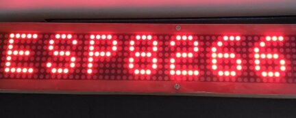 ESP8266 Wifi enabled 8×64 pixel LED matrix display