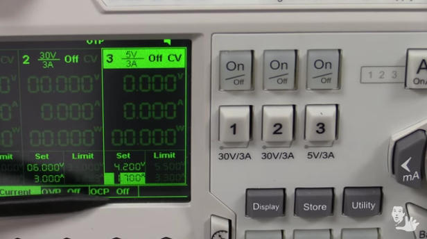 David’s Power Supply Setting With 4.2V CV and 1700mA CC