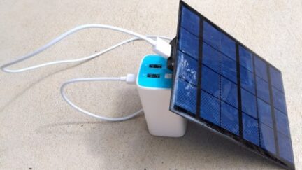 A very simple DIY solar-powered USB charger