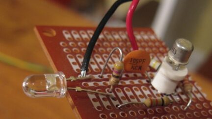 Measuring the speed of light with electronics