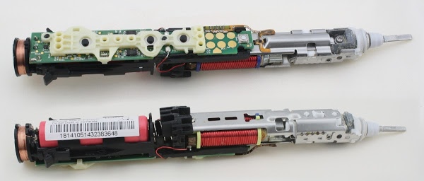 Sonicare toothbrush teardown: microcontroller, H bridge, and inductive charging