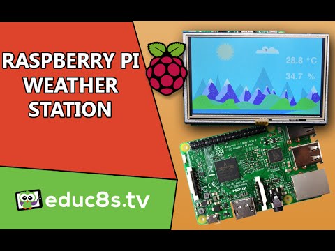 Touch Weather Station using a DHT22 Sensor and a Raspberry Pi 3 with TKInter