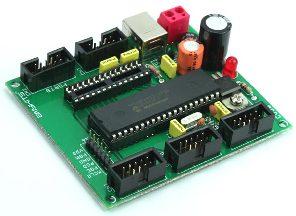 Ready for PIC - 40 Pin PIC Development Board with PIC18F45K22