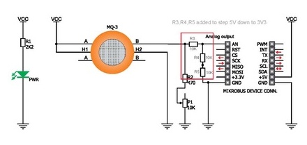 Modified Alcohol Click Schematics with 3V3 output