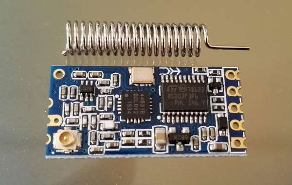 433MHz wireless module configuration