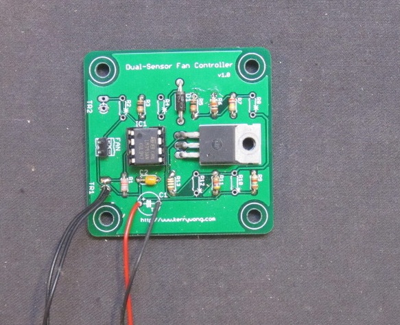 A dual sensor fan controller build