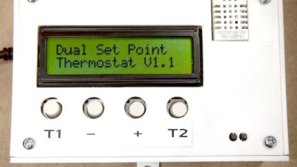 Dual set point programmable thermostat